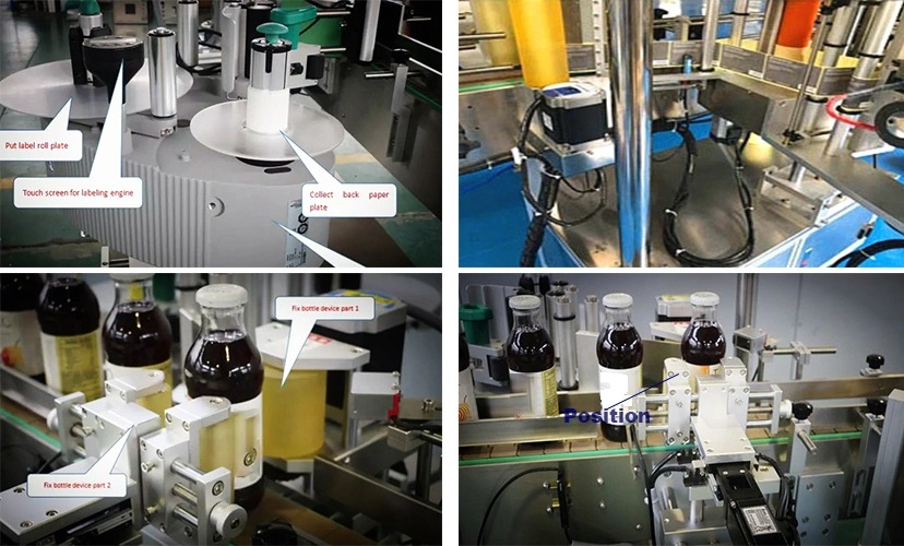 Harga Pabrik Mesin Pelabelan Posisi Tetap Otomatis Botol Bulat Dijual